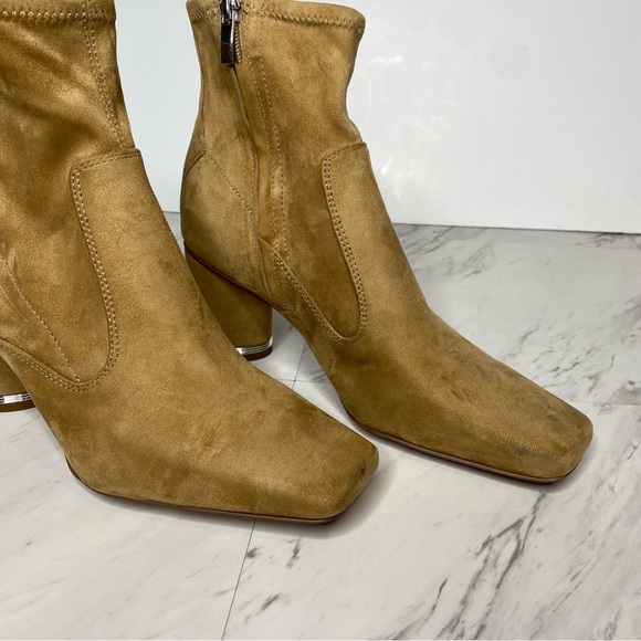 Franco Sarto Pisa Light Brown Square Toe Bootie 9M - Picture 11 of 16